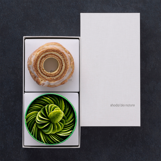 【ギフトセット】ペタル抹茶グラデーション＆バウムクーヘンリュネット