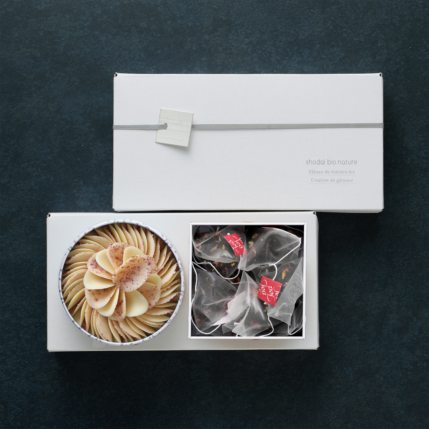 【ギフトセット】ペタル象牙色の薔薇＆紅茶 ローズメルベイユ