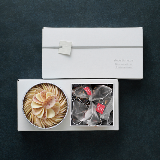 【ギフトセット】ペタル象牙色の薔薇＆紅茶 ローズメルベイユ