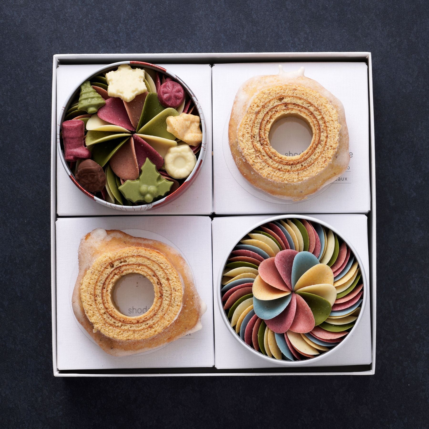 ギフトセット】ペタル2種＆バウムクーヘンリュネット (クリスマス